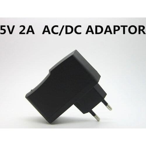 1PC AC 100-240V DC 5V 2A 2000MA EU Plug LED Light USB Wall Charger Power Adapter Supply Cell Phone Micro Data Charging Device