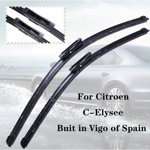 Wiper blades For Citroen C-Elysee Buit in Vigo of Spain from 2012 2013 2014 Clean car windshield