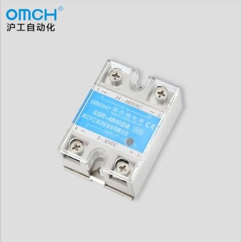 SSR-4860DA 60A Single Phase 3-32VDC to 24-480VAC Solid State Relay