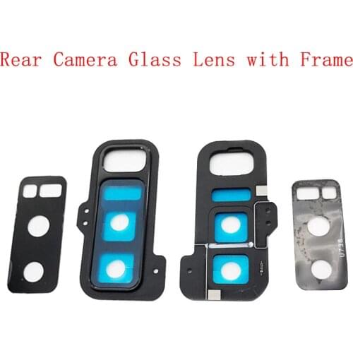 Rear Back Camera Lens Glass with Metal Frame Holder Rear Housing Cover For Samsung Note 8 N950F Replacement Parts