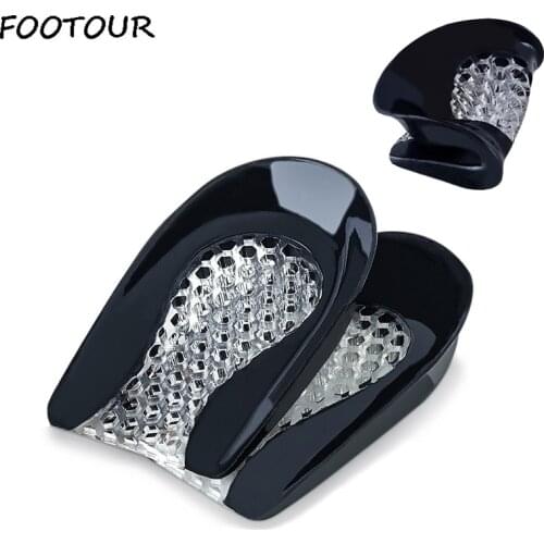 FOOTOUR Silicone Gel Insoles Women Heel Cushion Pad Foot Pain Relief Plantar Fasciitis Protector Heel Cup Inserts for Shoes