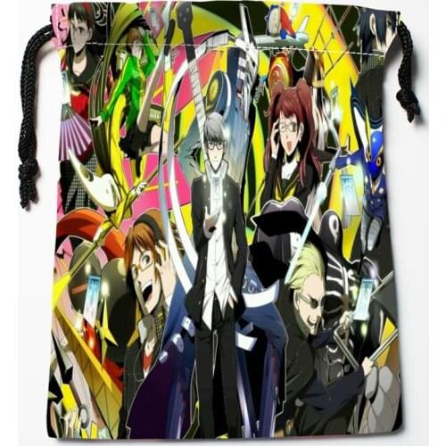 Best Persona Anime Drawstring Bags Custom Storage Printed Receive Bag Compression Type Bags Size 18X22cm Storage Bags