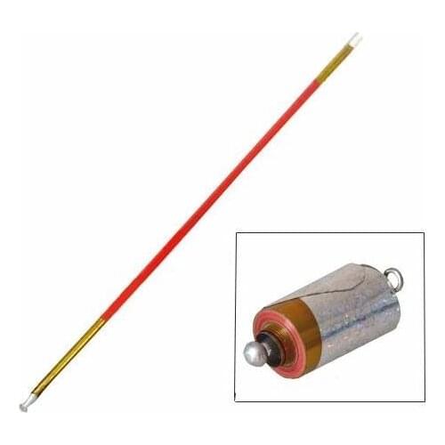 55" Golden Red Metal Appearing Cane Magic Wand For Professional Magician Stage Close-up Magic Trick Magic Accessories Fun