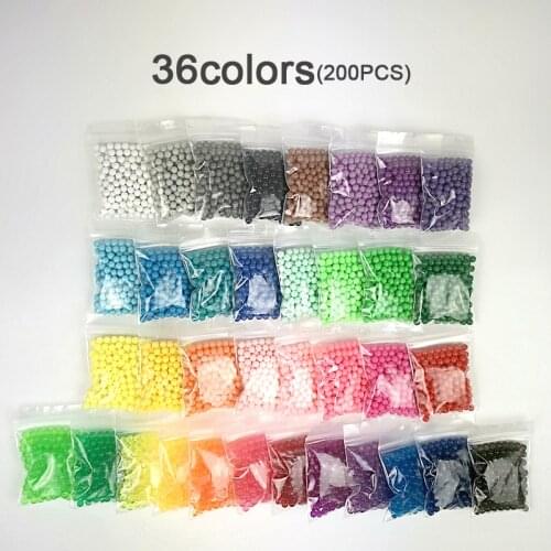 Yantjouet 36colors Set Magic Water Sticky Beads Children Beads Crystal Color Water Spray Puzzle for Kids Gift Toys