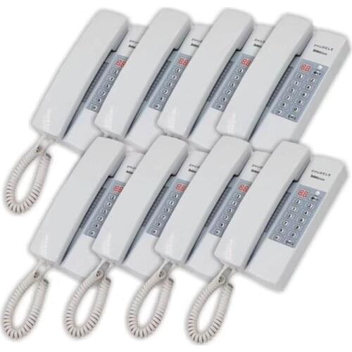 ZHUDELE New Arrival Home Indoor Interphone Broadcast/Group call,unlock (optional) Multi-function audio intercom system 8-way