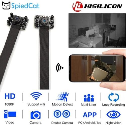 1080P Mini Night vision Lens Wireless WIFI IP P2P Network Webcam Module Motion Activated Detection Micro DV Surveillance Camera