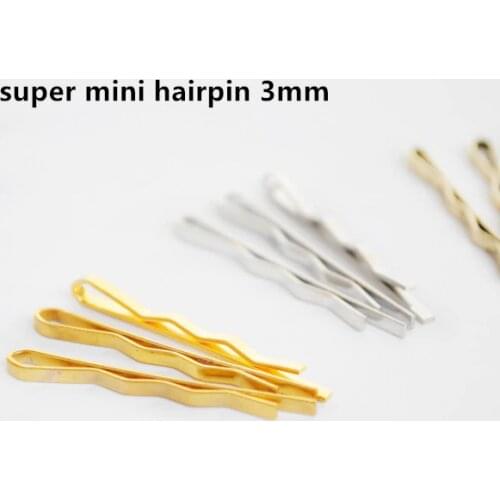 16pcs/set doll accessories BJD doll hairpin ornaments DIY super mini blyth doll hairpin wave clip 3.5cm