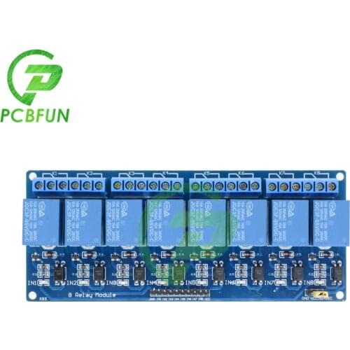 5V 8 Channel Relay Module With optocoupler For PIC AVR DSP ARM Control For Arduino Relay Output Maximum AC 250V 10A DC 30V 10A