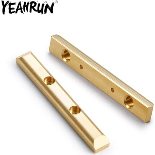 YEAHRUN RC Car Brass Boulder Bars Nerf Bars Rock Rails for 1/24 Axial SCX24 90081 Girder Strengthen Upgrade Accessories