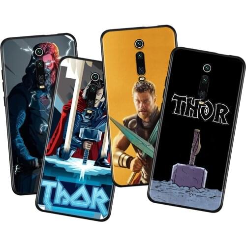 Marvel Avengers Thor For Xiaomi Redmi 9i 9T 9A 9C 9 8A 8 GO 7 7A S2 Y2 6 6A 5 5A 4X Prime Pro Plus Black Phone Case