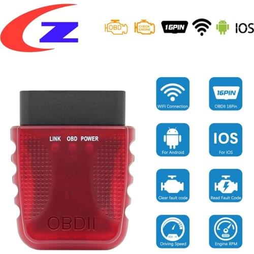 ELM 327 V1.5 WIFI For Android/iOS elm327 Scanner ELM327 V1.5 wifi OBD OBD2 Car Auto Diagnostic Scan WI-FI ODB2 obd Code Read