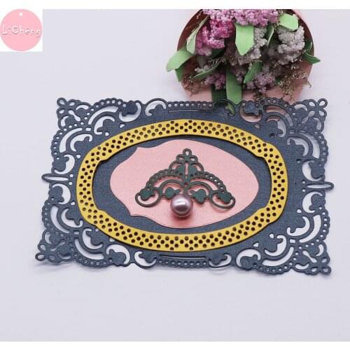 Geometric Frame Metal Cutting Dies Scrapbooking Card Making Craft Background Edge Stencil Stamps and Slimline Dies New2020