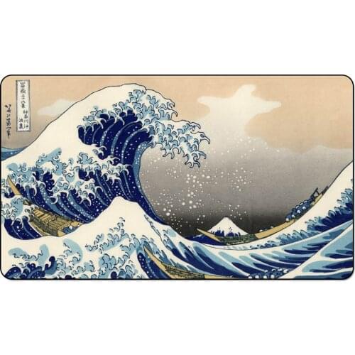 Magic trading card game Playmat: The Great Wave off Kanagawa art playmat for trading card game 60cm x 35cm (24" x 14") Size