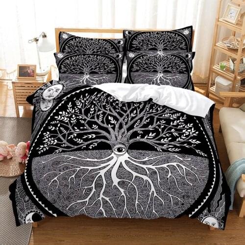 Bedding set duvet cover set 3d bedding digital printing bed linen queen size bedding set fashion design