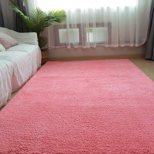 Rugs European Long Hair Carpet Mat Bedroom Tie Dyed Gradient Washable Area Rug Anti-skid Soft Carpets for Home Living Room