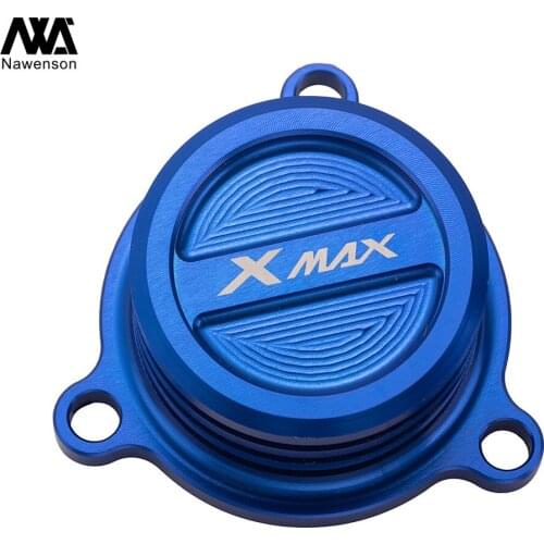 Motorcycle CNC water Oil Filter Cover Engine Fuel Filter Radiator Cap Plug For Yamaha Xmax 250ABS/300/400 2018