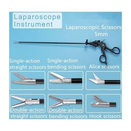 Laparoscopic instruments Laparoscopic Scissors Curved scissors Straight scissors Hook scissors Thread cutter 5m/10mm