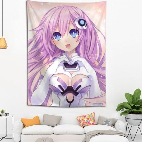 Custom Cute Anime Girl Hanging Tapestry Home Party Decoration Tapestries Photo Background Cloth Table Cloth Wall Tapes