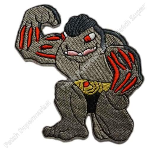 4" Machoke Go Team logo Iron On Patch HOT Embroidered Sew On Emblem badge applique Costume Cosplay