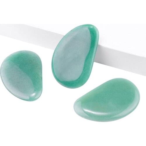 Natural Green Aventurine Guasha Tools Massage Body Facial Skin Reduce Puffiness Detoxify Therapy Rose Quartz Crystal Health Care