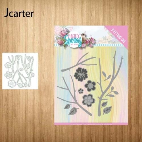 2021 New Arrival Metal Cutting Dies Branch Flowers Craft Handmade Knife Mould Blade Punch Stencils Dies Cut Scrapbooking Model