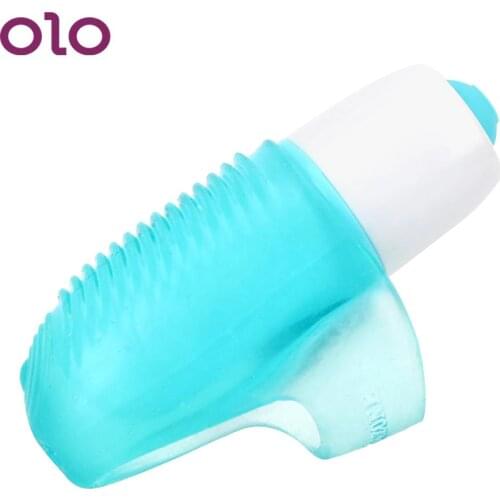 OLO Powerful Finger Vibrator Vaginal Stimulator Vibrating G-Spot Massager Clitoris Waterproof Sex Toy for Woman