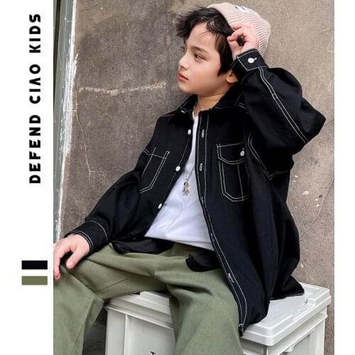 Boy Coat Jean Kids Baby Clothes 2021 Cool Spring Autumn Party Outwear Outfits Toddler Uniform Top Cotton Children Clothing