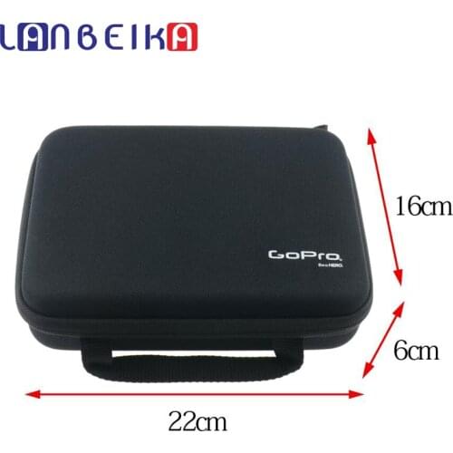 LANBEIKA For GOPRO Middle Portable Storage Collection Bag Case Box for GoPro Hero 9 8 7 6 SJCAM SJ5000 SJ9 SJ6 SJ8 DJI OSMO EKEN