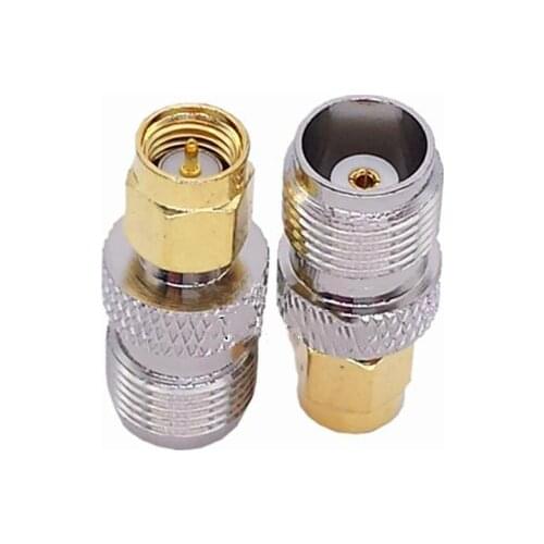 10Pcs connector TNC Female to SMA Male RF Coaxial Adapter Adaptor