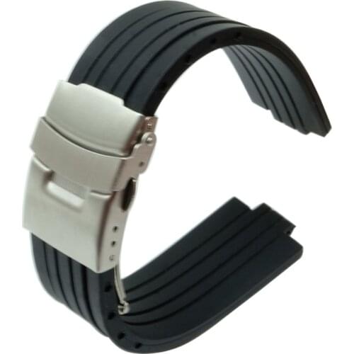 10 12mm For Bvlgar Watchband for Ulysse Nardin 263 Marine 1183 Observatory Blue Seal Convex Head Watch Band Wrist Strap Replace