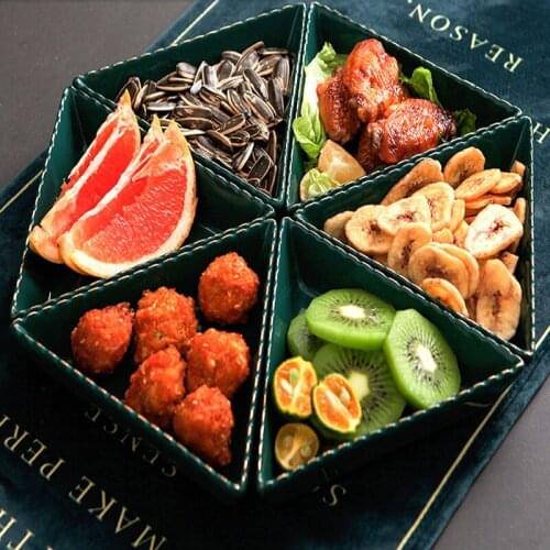 DIY Fruit Plate Dried Fruit Dish Snack Platter Dessert Dishes Creativity Home Living Room Afternoon Tea Dessert Decoration Tray