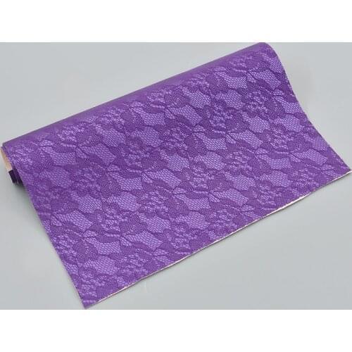 A4 21X29cm Synthetic Leather Fabric Lace Printed PU Faux Leather Sewing Fabric For Bows Handbags Diy Home Decorative Materials