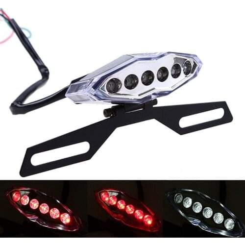 Universal Multifunction Motorcycle Bike LED Stop Brake License Plate Rear Tail Light