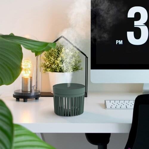 ELOOLE 300ML Candle Lamp Humidifier Purifying For Home Office Large Capacity Air Humidifier Humidificador With Night Lamp