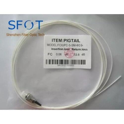 Fiber Optical Pigtail FC/UPC,Mutil-mode Simplex SM 0.9mm, PVC cable 10pcs/lot