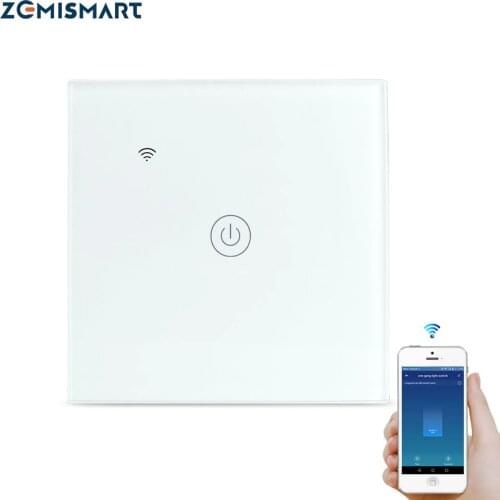 Zemismart EU Tuya WiFi Smart Light Switch One Two Three Gangs Wall Switches No Neutral Wire Required Alexa Google Home Control