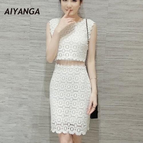 Summer Dress For Women 2018 White Elegant Dresses Lace Patchwork Mesh Dresses Ladies Party Sexy Bodycon Dress Christmas Gift