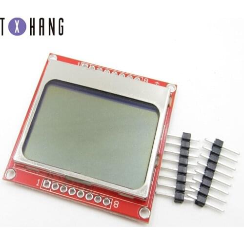 1pcs LCD TFT Display Module Monitor White Backlight Adapter PCB 84*48 84x48 for Nokia 5110 Screen Dot Matrix diy electronics