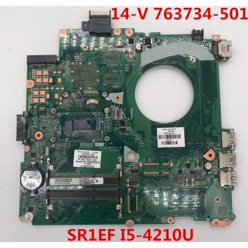 Free shipping For 14-V Laptop Motherboard 763734-501 775218-501 DAY11AMB6E0 With SR1EF I5-4210U CPU 100% working well