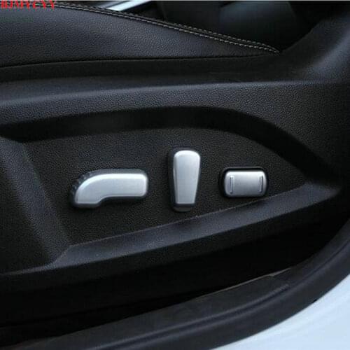 BJMYCYY 6PCS/SET Automobile adjusting button ABS decorative cover For Renault Koleos 2017 2018 Accessories