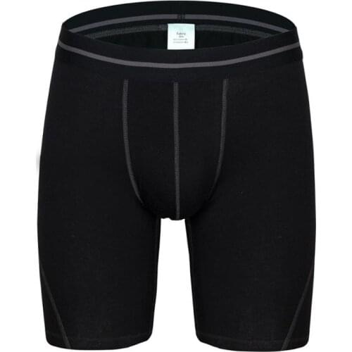Long Men Boxer Underwear Men Underware Boxer Shorts Mens Cotton Long Leg Boxers Underpants for Brand Quality Sexy Pouch Panties