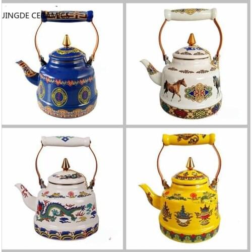 JINGDE CERAMICS Enamel Teapots