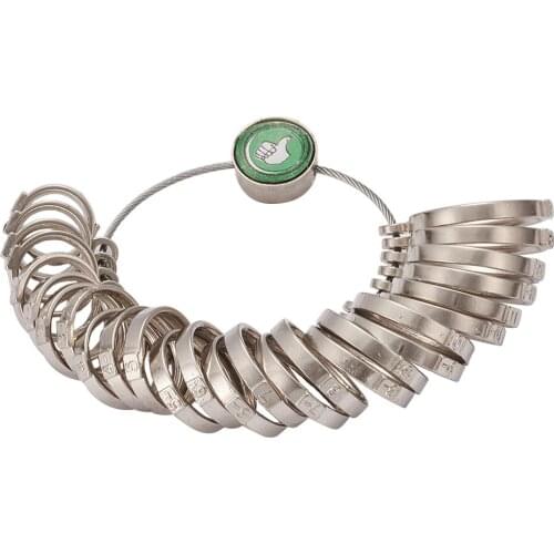 Alloy Ring Sizers Professional Model Metal 11~22mm 27pcs/set
