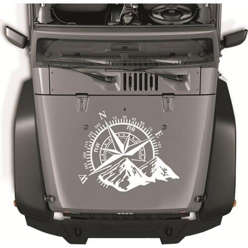 Compass Cover Car Sticker High Quality Waterproof Compass Rose Navigate Offroad Sticker Vinyl Auto Door Decoration Car Sticker