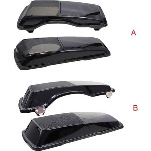 Motorcycle 6"x9" Speaker Saddlebag Lids For Harley Touring Bagger Electra Street Glide Road King FLHX 1993-2013 94 95 96 97 98