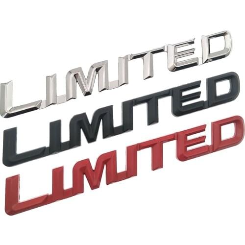 Limited Logo 3D Metal Car Emblem Badge Decal Motorcycle Chrome Emblem for Suzuki Honda Kawasaki HARLEY YAMAHA Audi BMW Ford Opel