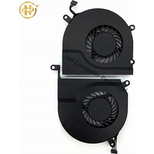 Original New Laptop CPU Cooler Cooling Fan for Macbook Pro 15'' A1286 Right and Left cooling fan Late 2008 to Mid 2012 years