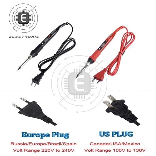 908S 80W LCD Digital Display Temperature Adjustable Soldering Iron 110V/220V Welding Solder Tools Heater Soldering Iron Tips