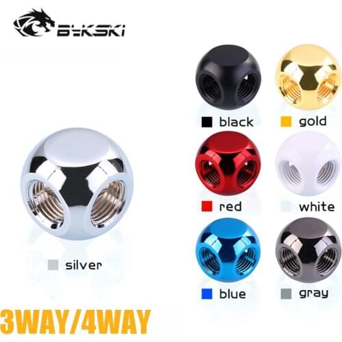 Bykski 3 Way 4 Way Adapter Fitting Connecter G1/4 Thread 3/4 Direction PC Water Cooling MOD Water Cooler Parts B-TE3-X/B-TE4-X