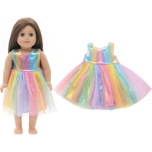 18 Inch Doll Dress Clothes Outfits Accessories for American 18 Inch Girl Doll Tutu Dress for 18 Inch Baby Doll